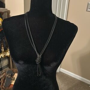 Black Knot Statement Necklace